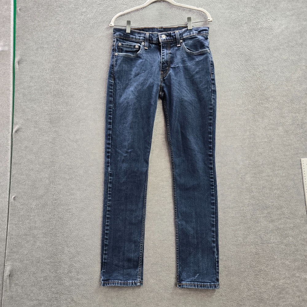 Levi's 511 Men Jeans‎ 32x32 Blue Denim Slim Straight Pockets Cotton Polyester
